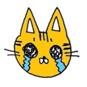 Graffiti Cat Face Sticker sticker #9719157