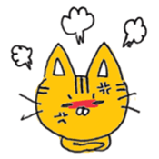 Graffiti Cat Face Sticker sticker #9719160
