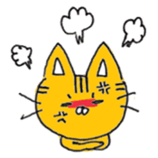 Graffiti Cat Face Sticker sticker #9719160