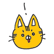 Graffiti Cat Face Sticker sticker #9719167