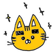Graffiti Cat Face Sticker sticker #9719191