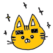 Graffiti Cat Face Sticker sticker #9719191
