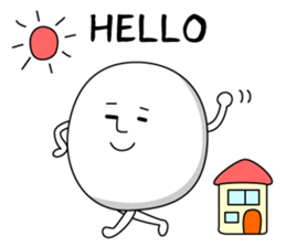 Cute roly poly egg 3 sticker #9719633