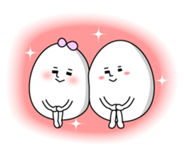 Cute roly poly egg 3 sticker #9719644