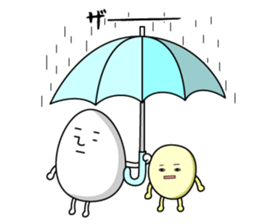 Cute roly poly egg 3 sticker #9719669