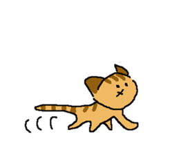 Japanese Orange Tabby Kitten sticker #9720158