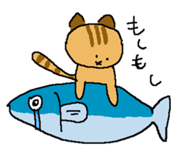 Japanese Orange Tabby Kitten sticker #9720168