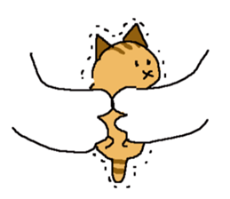 Japanese Orange Tabby Kitten sticker #9720181