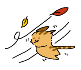 Japanese Orange Tabby Kitten sticker #9720189