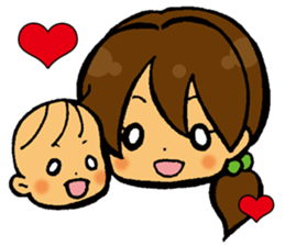 An event and growth of the baby sticker #9721431