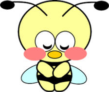 Small bee sticker #9722366