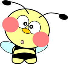 Small bee sticker #9722372