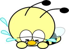 Small bee sticker #9722373