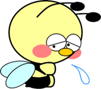 Small bee sticker #9722374