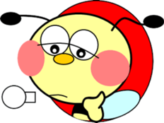 Small bee sticker #9722386