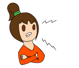 public girl keiko koike sticker #9722581