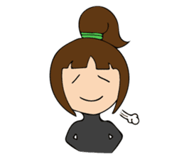 public girl keiko koike sticker #9722584