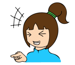 public girl keiko koike sticker #9722585