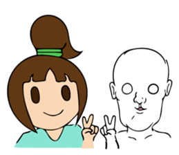 public girl  keiko koike sticker #9722590