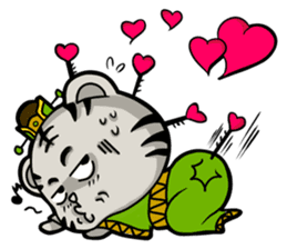 Pet apartment 2-Ancient Tiger& Giraffe sticker #9722741