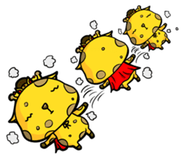 Pet apartment 2-Ancient Tiger& Giraffe sticker #9722743