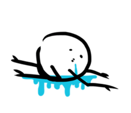 The child stares at my face. sticker #9723062