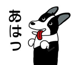 Happy corgi 2 sticker #9723312