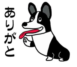 Happy corgi 2 sticker #9723314