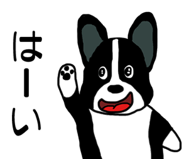 Happy corgi 2 sticker #9723317