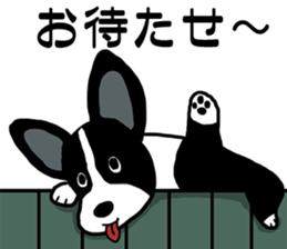 Happy corgi 2 sticker #9723337