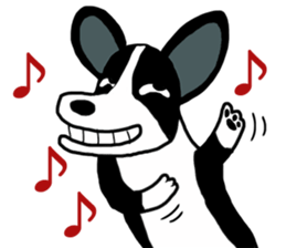 Happy corgi 2 sticker #9723341