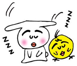 Geji eyebrow rabbit part 2 sticker #9723474