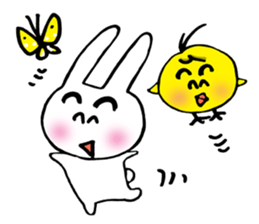 Geji eyebrow rabbit part 2 sticker #9723475