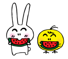 Geji eyebrow rabbit part 2 sticker #9723478