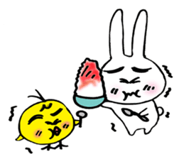 Geji eyebrow rabbit part 2 sticker #9723479