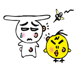 Geji eyebrow rabbit part 2 sticker #9723480