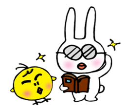 Geji eyebrow rabbit part 2 sticker #9723485