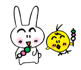 Geji eyebrow rabbit part 2 sticker #9723487