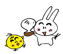 Geji eyebrow rabbit part 2 sticker #9723495