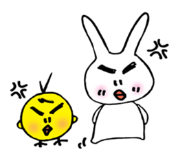 Geji eyebrow rabbit part 2 sticker #9723505