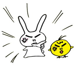 Geji eyebrow rabbit part 2 sticker #9723506