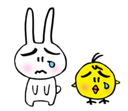 Geji eyebrow rabbit part 2 sticker #9723507