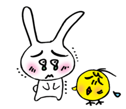 Geji eyebrow rabbit part 2 sticker #9723508
