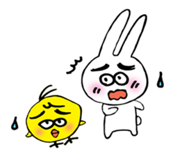 Geji eyebrow rabbit part 2 sticker #9723509