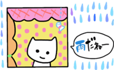 white cat message sticker sticker #9724301