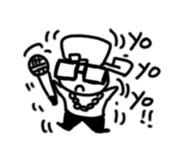 A flat head boy sticker #9725662