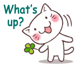 Cats & Clover 4(English) sticker #9725773