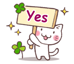 Cats & Clover 4(English) sticker #9725782