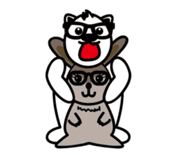 Fan Fan Polar Bear & KK Rabbit sticker #9726672