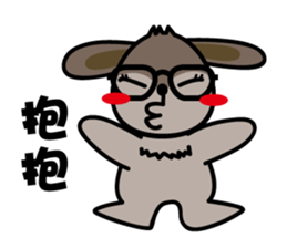 Fan Fan Polar Bear & KK Rabbit sticker #9726689